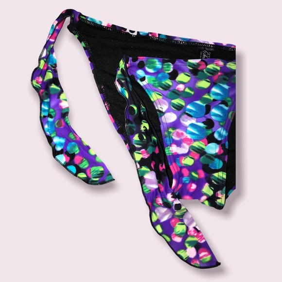 Smart & Sexy Purple Multicolored Bikini Bottom.  Size S. - Picture 3 of 6
